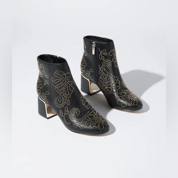 Chicos Adele Embellished Boots Black‎ 8.5 NWT IN BOX - Picture 1 of 12